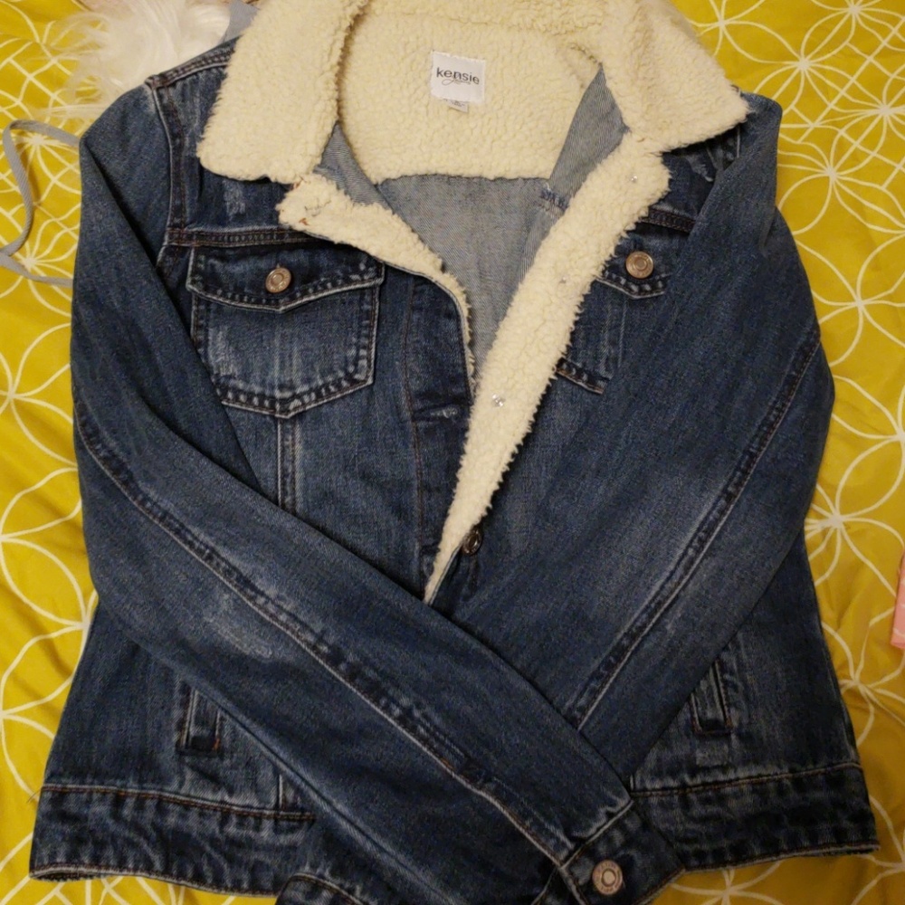 Kensie Sherpa Jean jacket